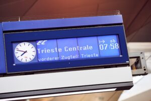 Scoreboard Vídeň - Terst - © ÖBB, Marek Knopp