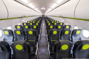 Interiér nových A320neo