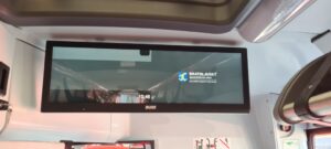 informační panel z nových vozů Arriva