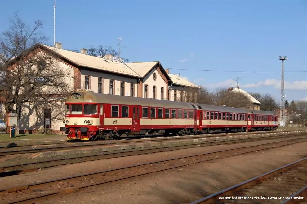 Železniční stanice Střelice. Foto: Michal Chrást