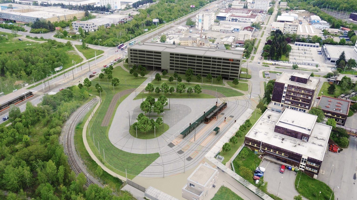 Depo Hostivar vizualizace