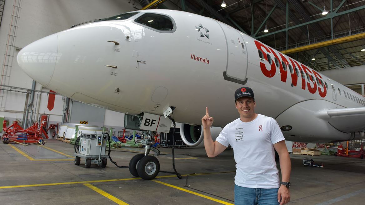 SWISS věnuje Airbus regionu Viamala