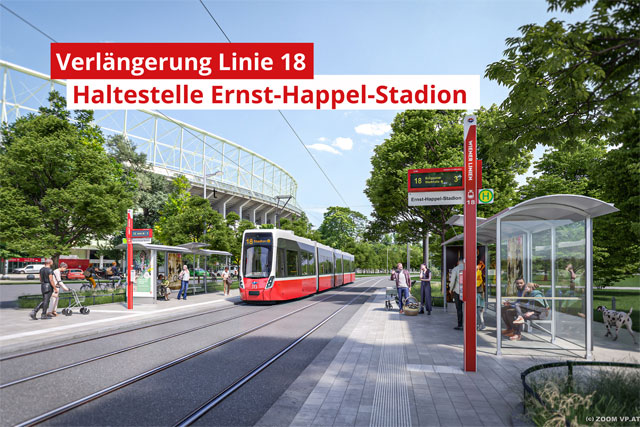 Vídeň prodlouží tramvajovou linku 18, propojí Pratr s centrem města