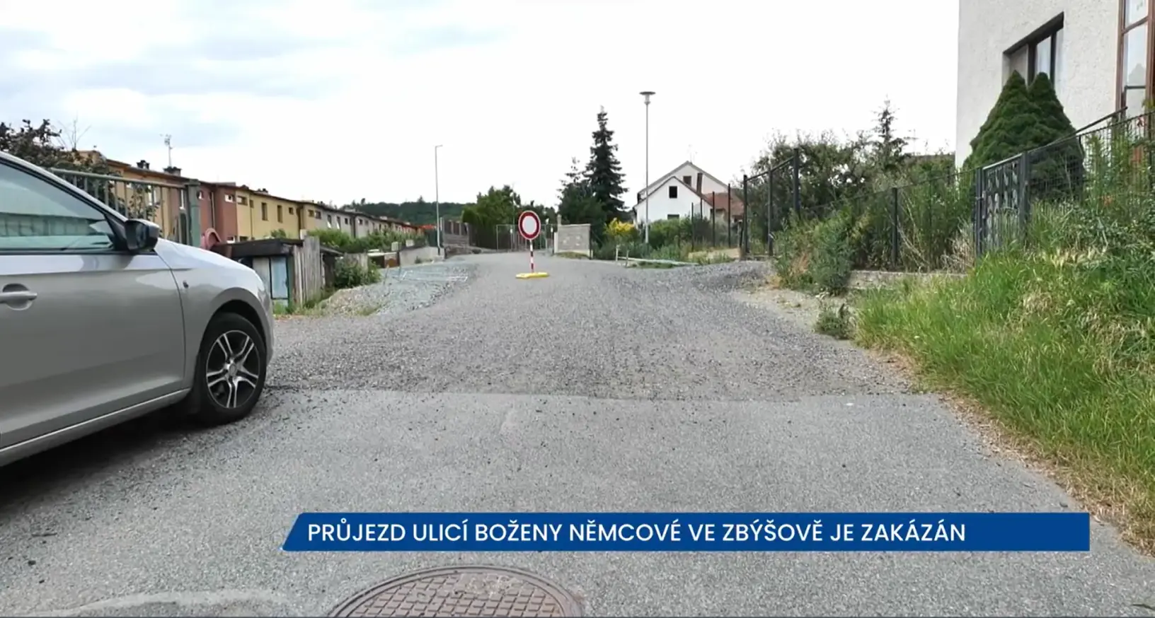 Ulice Boženy Němcové ve Zbýšově je uzavřena, řidiče čekají objížďky