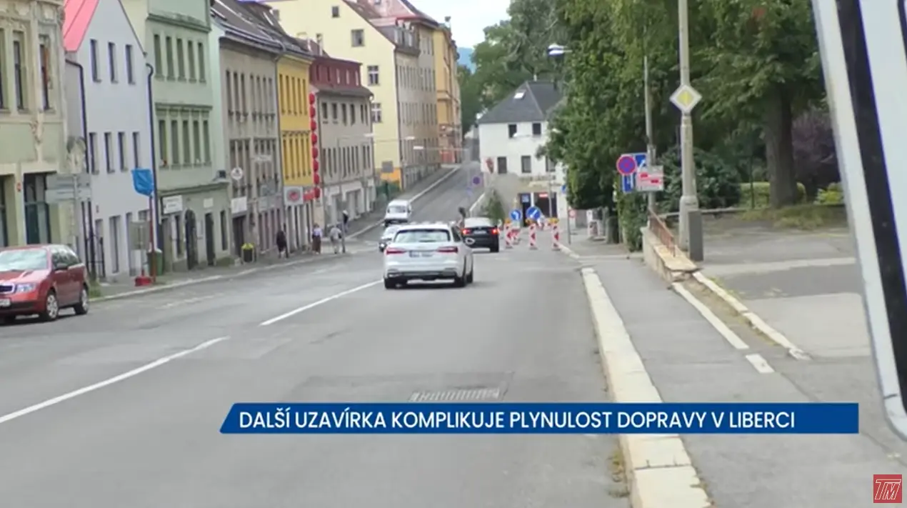 Uzavírka v Liberci omezila provoz v centru města