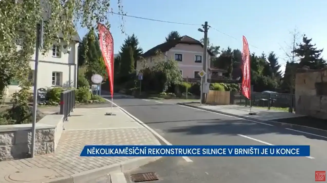 Video: Náročná rekonstrukce silnice v Brništi na Českolipsku skončila