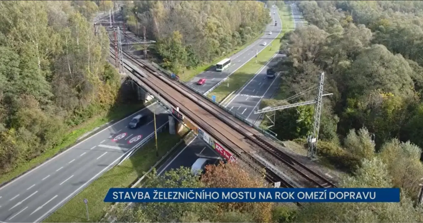 Stavba železničního mostu v Havířově na rok omezí dopravu