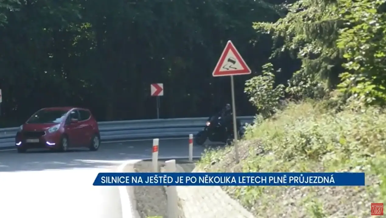 Silnice na Ještěd je po několika letech plně průjezdná