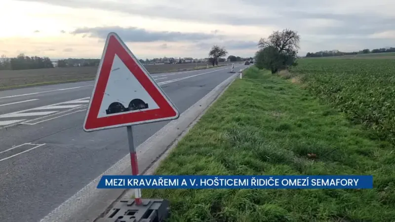 Mezi Kravařemi a Velkými Hošticemi řidiče omezí semafory