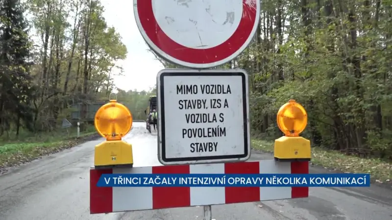 V Třinci začaly intenzivní opravy několika komunikací