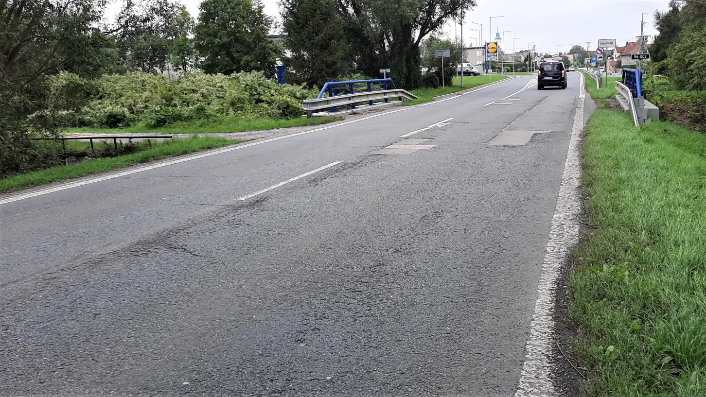 Ještě letos opraví ŘSD silnici I/56 v úseku Velké Hoštice – Kravaře