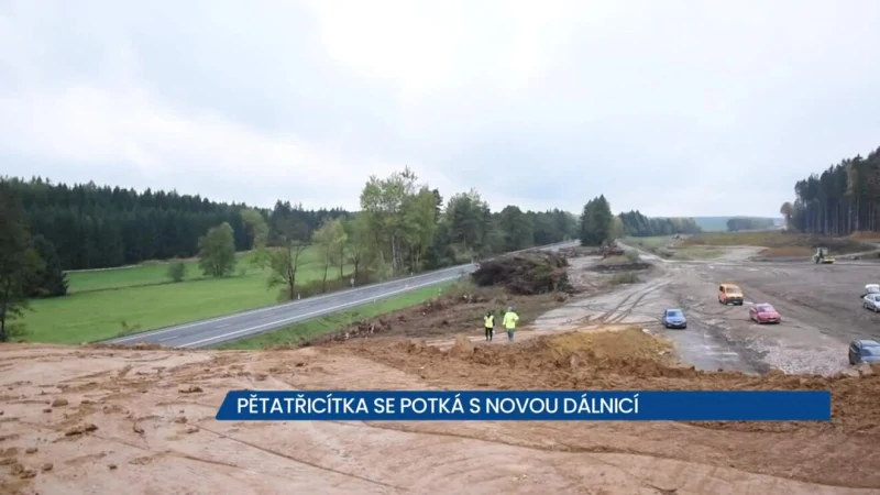 “Pětatřicítka” se potká s novou dálnicí, se stavbou souvisí i dopravní omezení