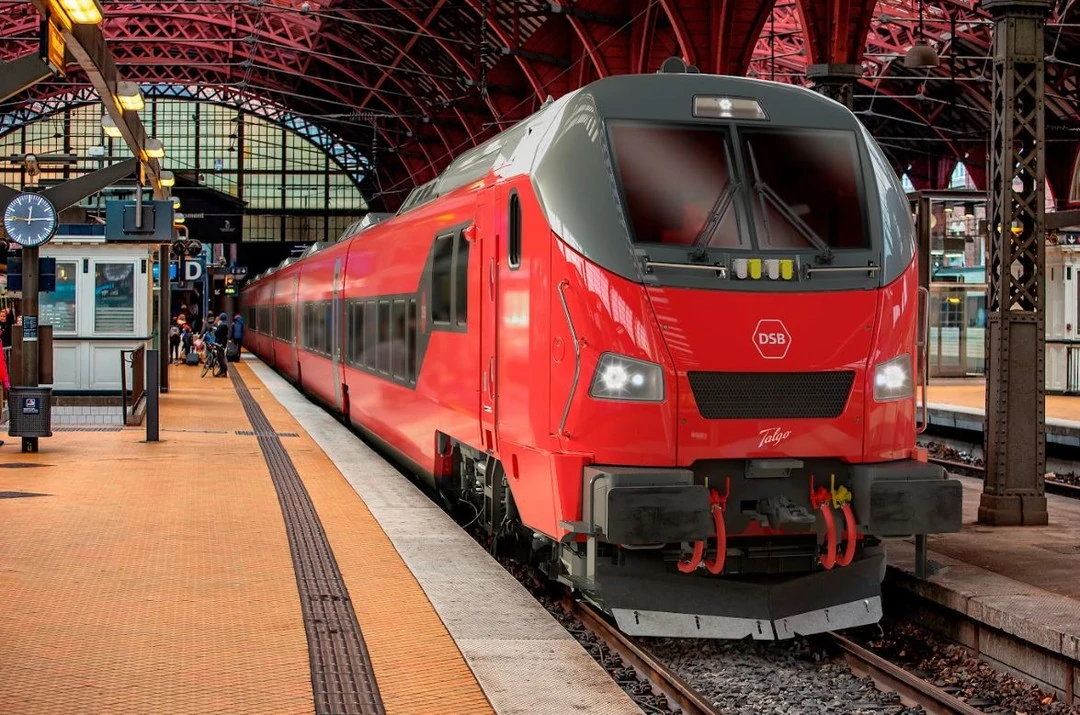 Souprava Talgo 230 DSB na nádraží v Kodani. Foto Talgo Group