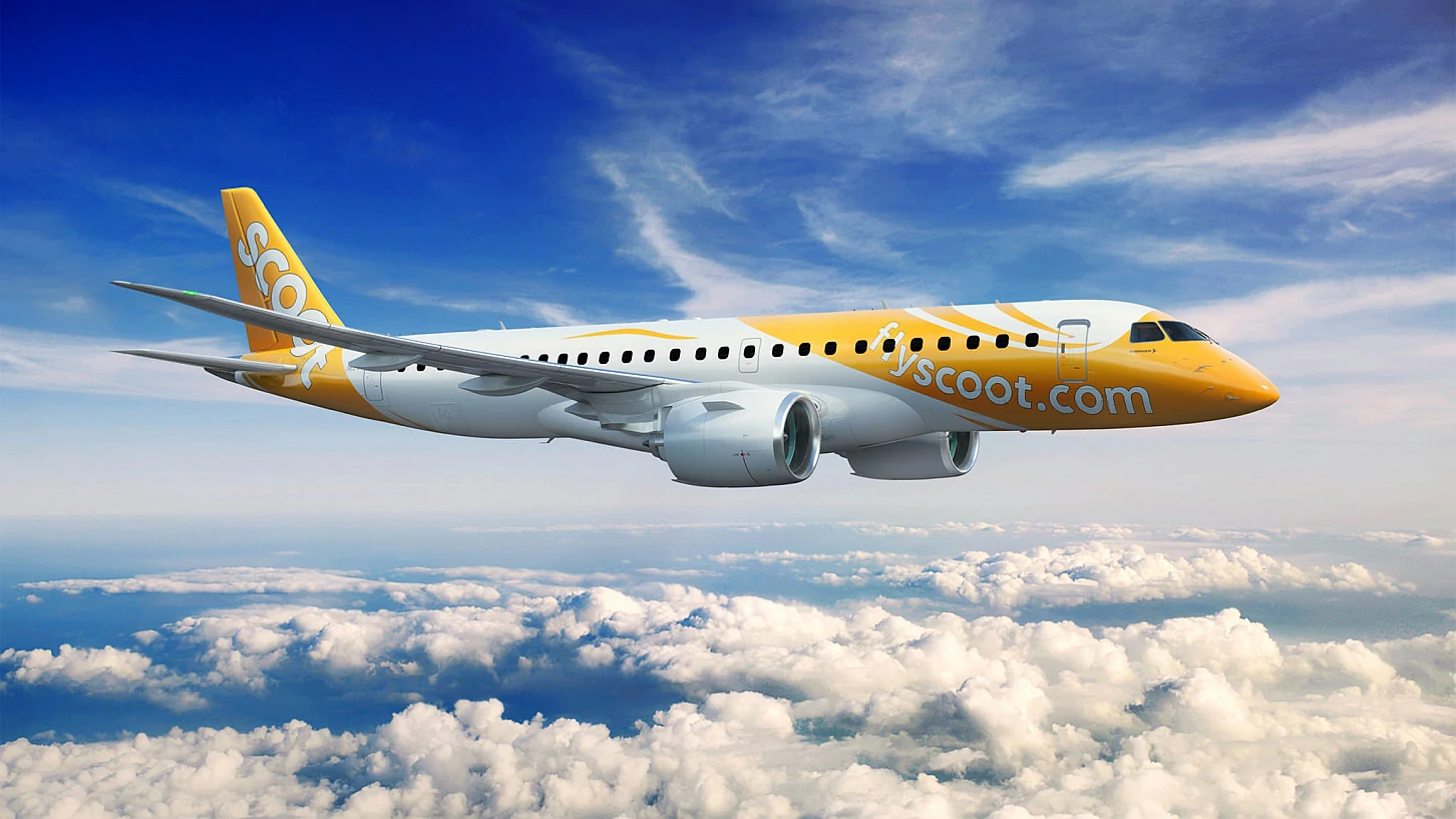 Nový Embraer E190-E2 Scoot. Foto ©Scoot