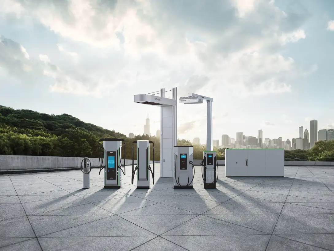 Siemens dobíjecí stanice SICHARGE D 400 kW. zdroj Siemens