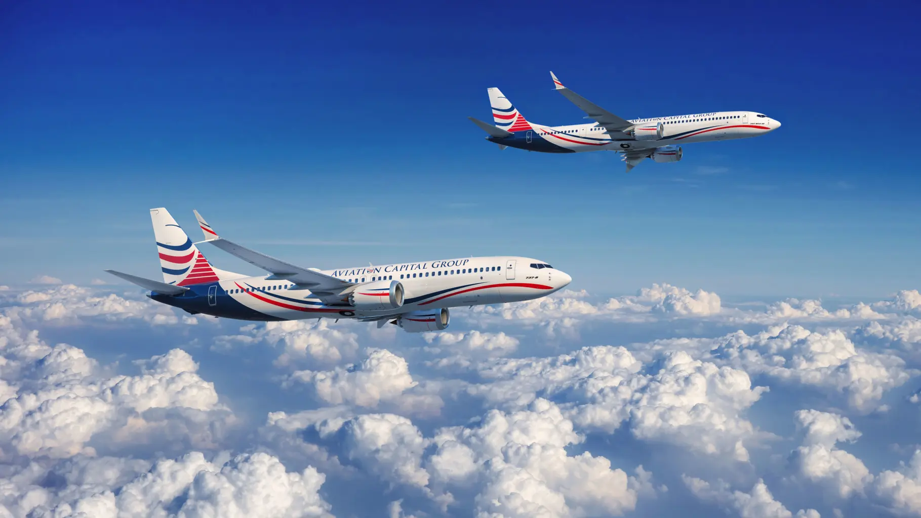 Boeing a Aviation Capital Group LLC oznámily, že pronajímatel letadel dokončil objednávku na 35 letadel 737 MAX. Autor Boeing