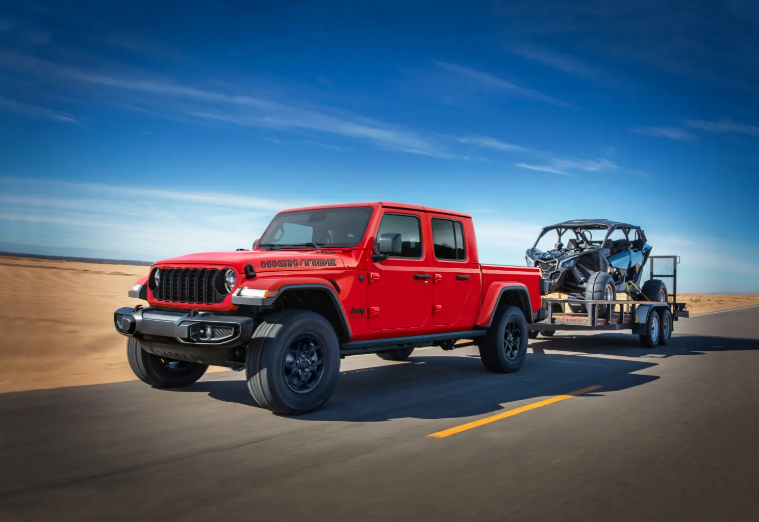 U příležitosti 21. ročníku akce Jeep® Beach v Daytona Beach na Floridě slaví značka Jeep Sunshine State debutem nového Jeepu Gladiator High Tide Edition 2024. První High Tide Edition pro Jeep Gladiator, která je uvedena výhradně pro Floriďany, přináší výrazný vzhled v kombinaci s legendární schopností Jeepu 4x4. Autor Jeep