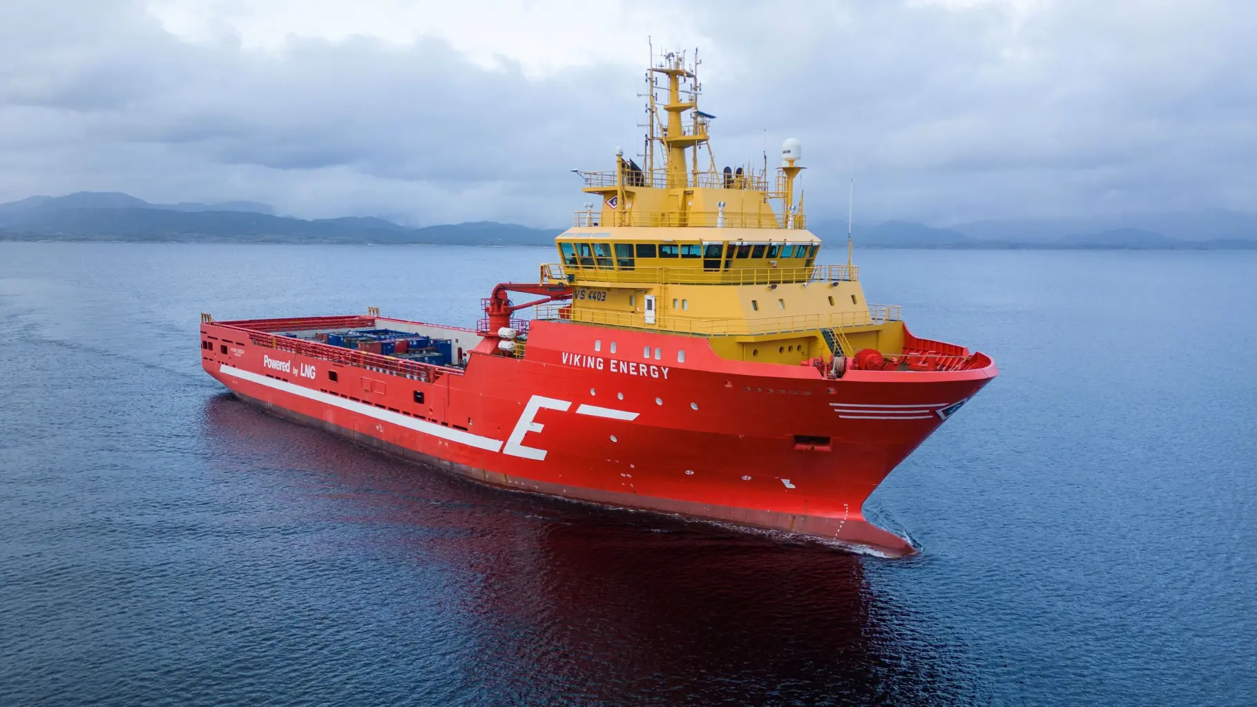 Společnost Wärtsilä podepsala smlouvu s norským majitelem lodi Eidesvik na dodávku zařízení pro přestavbu zásobovacího plavidla pro pobřežní plošiny – „Viking Energy“. Autor © Peter Tubaas/Vestland Media