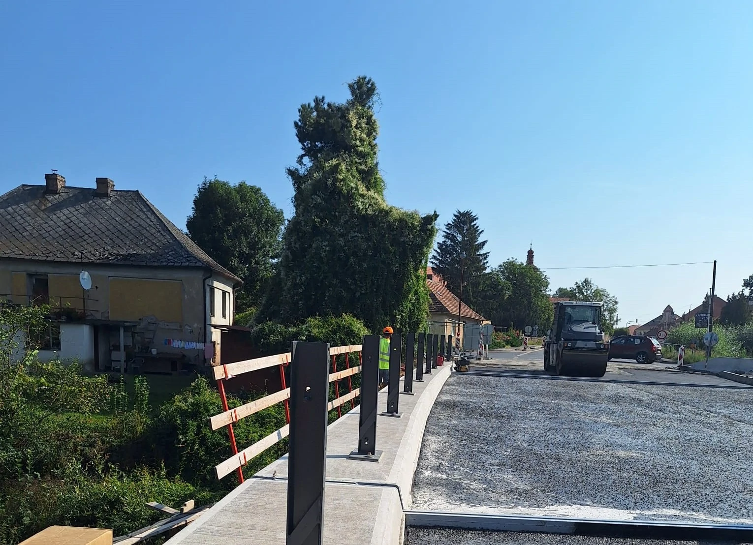 rekonstrukce mostu v Nových Dvorech na Kutnohorsku. Autor ŘSD
