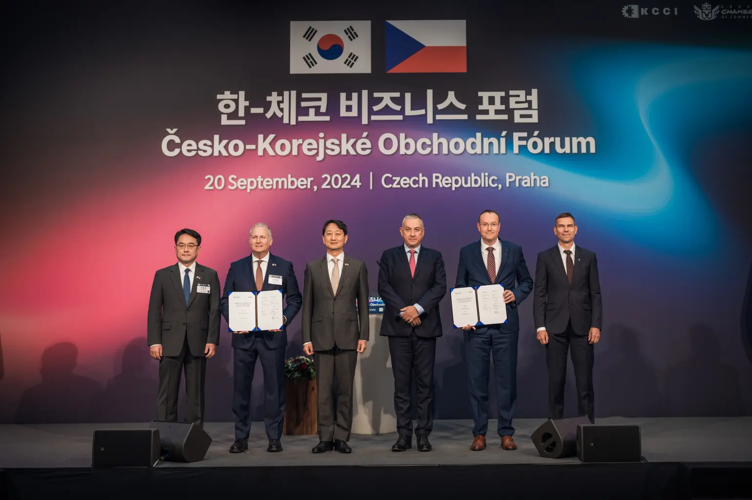 Hyundai Motor Company a Škoda Group podepisují Memorandum o porozumění (MOU) za účelem zahájení spolupráce na vytvoření ekosystému vodíkové mobility (Zdroj: Korea Chamber of Commerce and Industry). Autor Hyundai Motor Company
