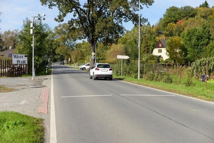 Úsekové měření Radčice (fotografie: M. Pecuch)