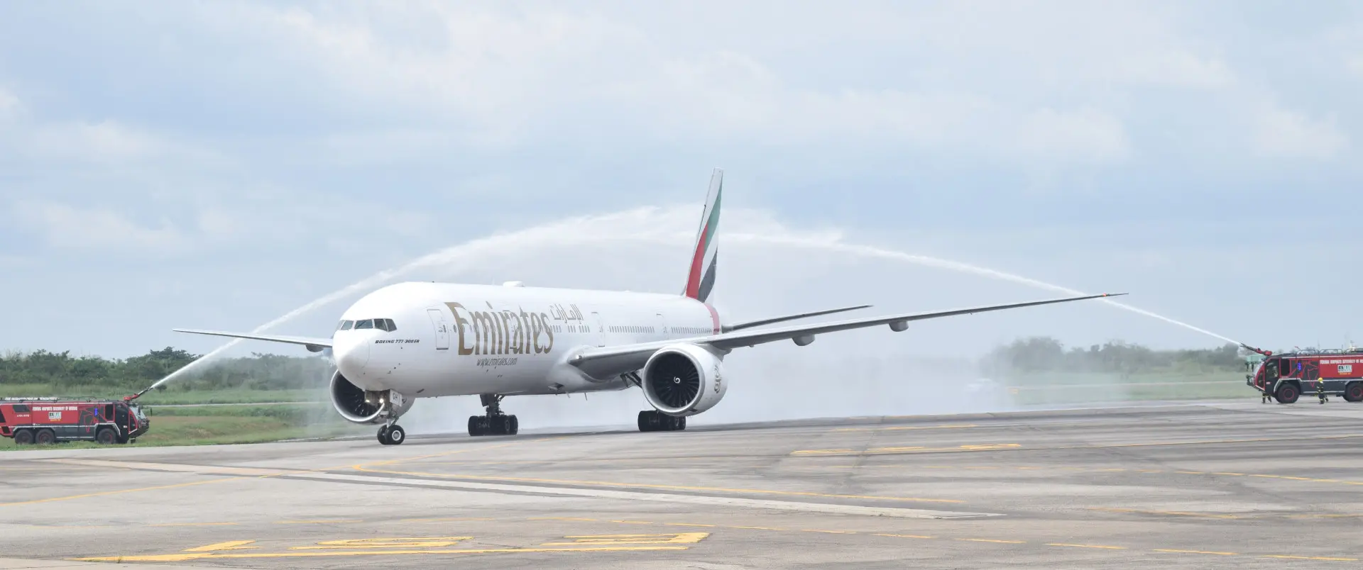 Inaugurace prvního příletu do Lagosu v Nigerii Emirates EK783 @ Emirates