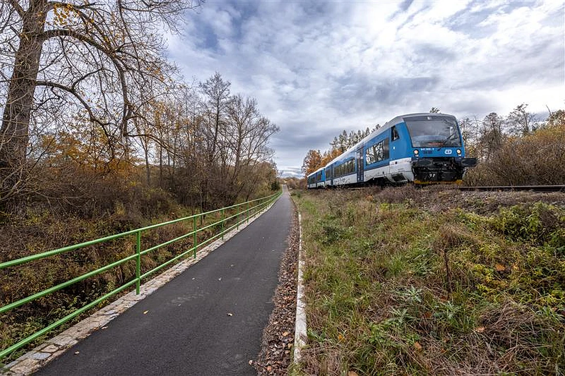 Jeden z mnoha nových regionálních vlaků Českých drah, které jezdí v kraji Vysočina a přispěl k většímu počtu cestujících. © kraj Vysočina