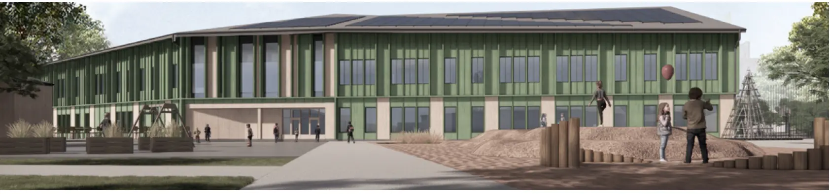 Renovace školy v Huddinge, kterou provede Veidekke © Veidekke