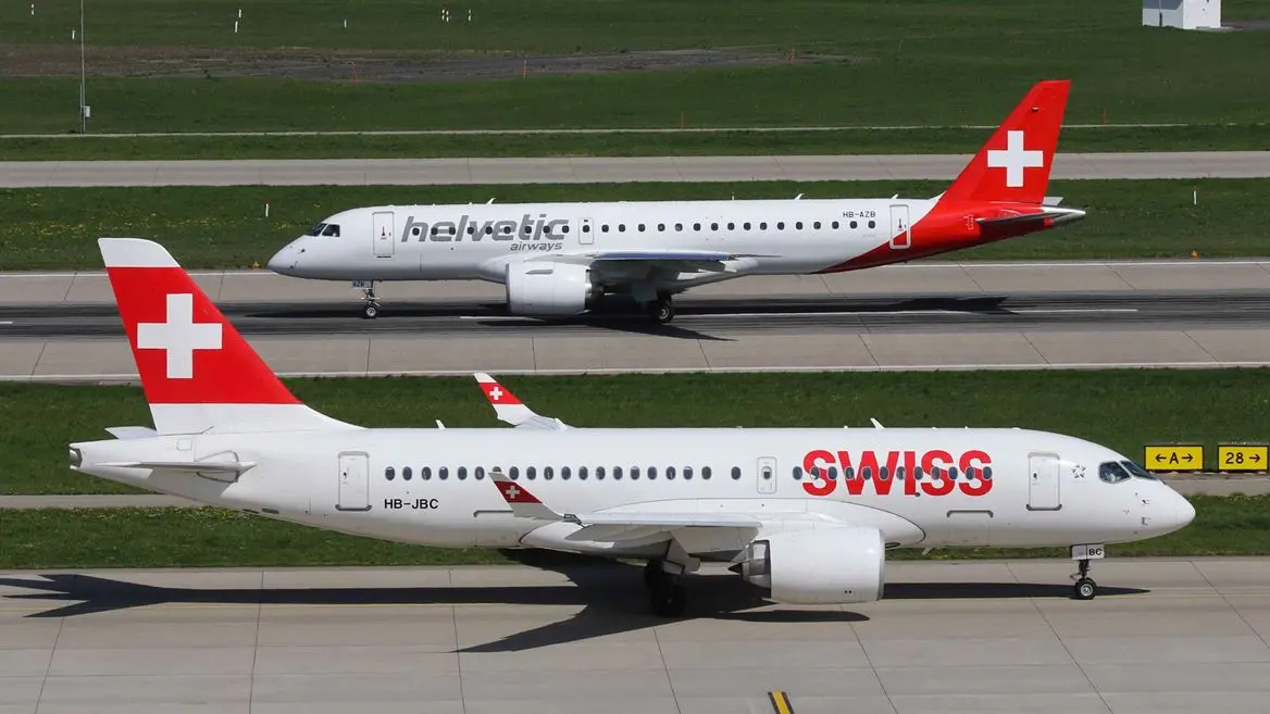 Zdroj Helvetic Airways