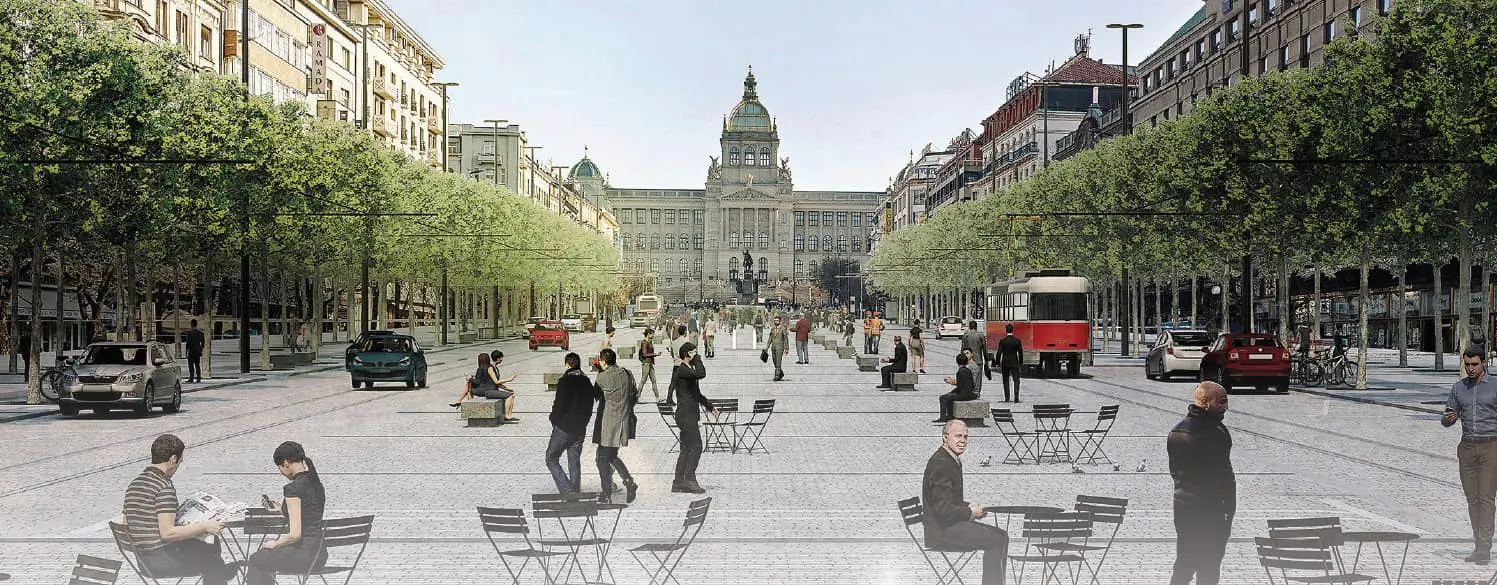 Vizualizace rekonstrukce Václavského náměstí Autor: archiv MHMP