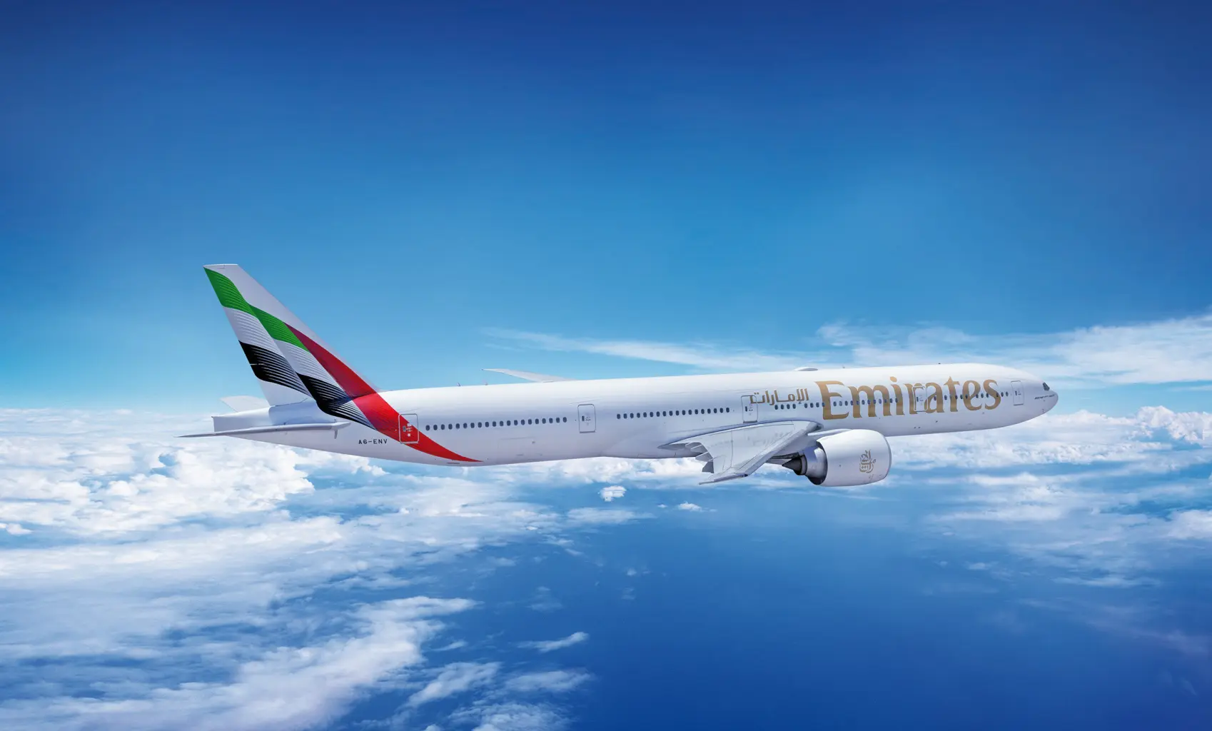 Boeing 777-300ER s novým livery Emirates © Emirates