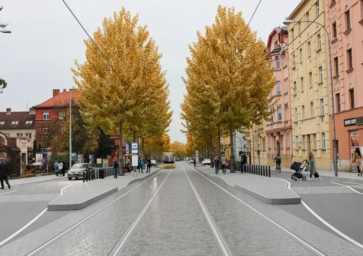 Vizualizace Klatovské třídy © město Plzeň