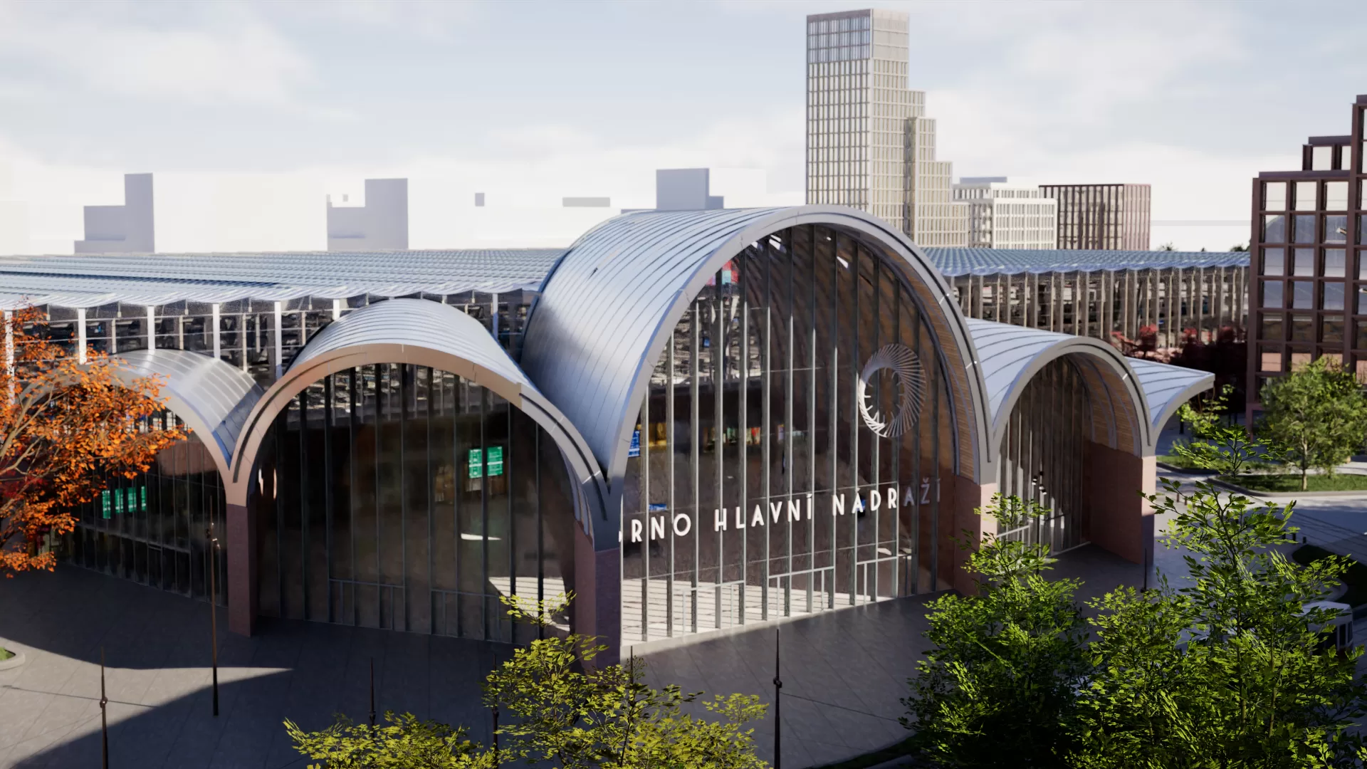 Virtuální model brněnského nádraží. © Virtuplex