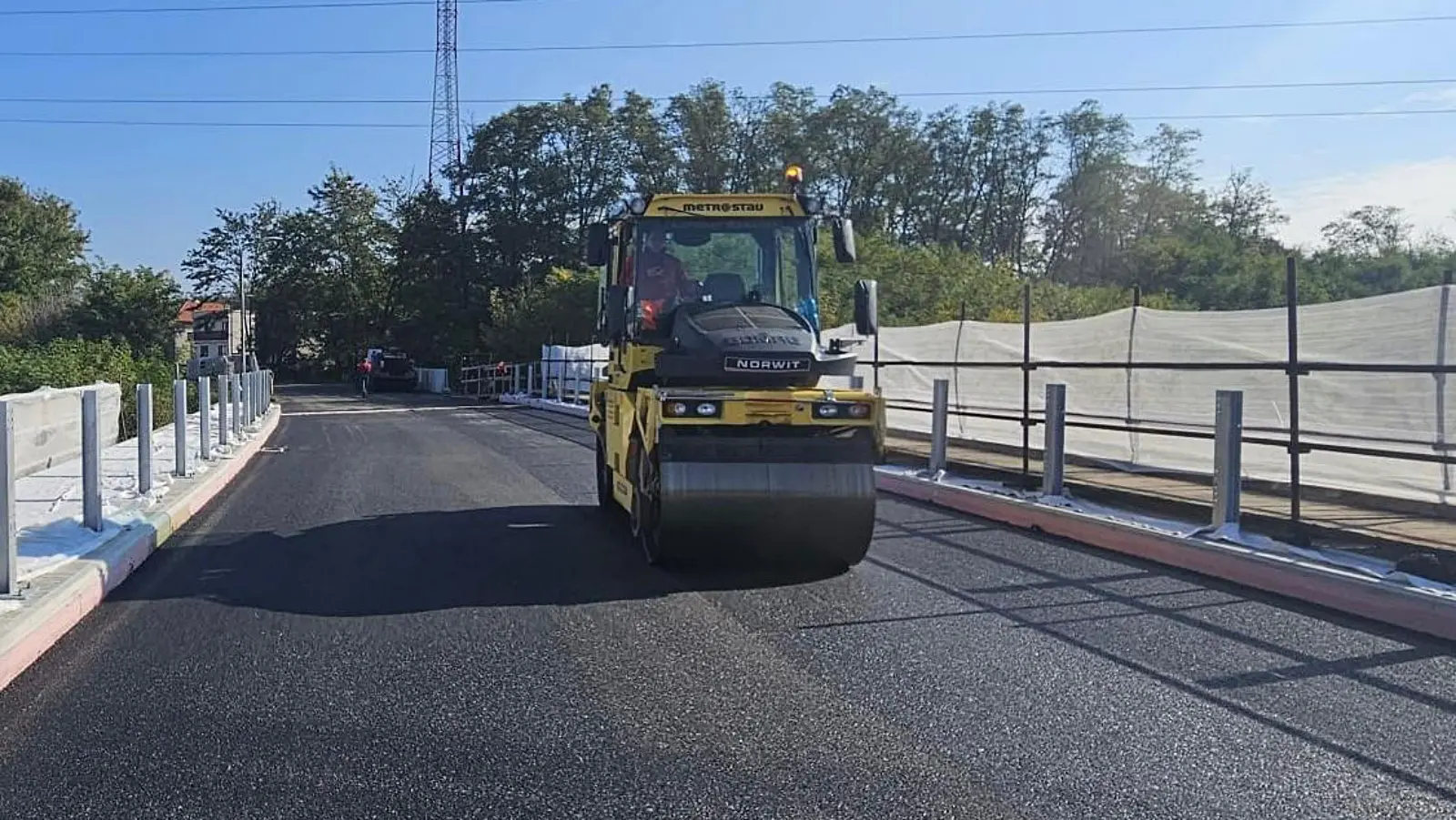 Rekonstrukce mostu přes dálnici D2 v obci Závod © Správa cest Bratislavského kraje
