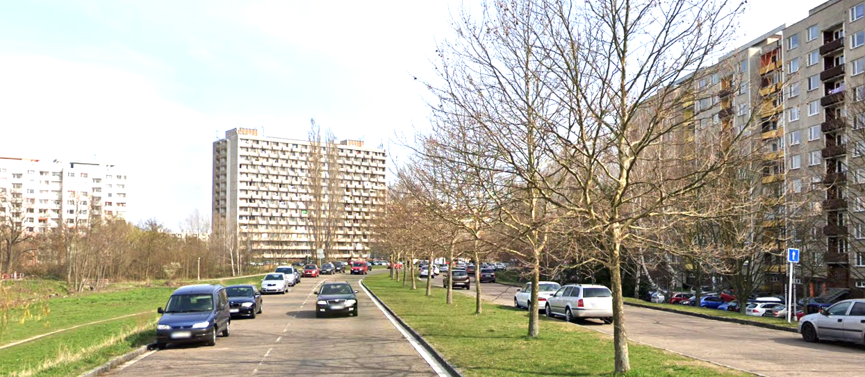 Benešova třída v Hradci Králové © google mapy