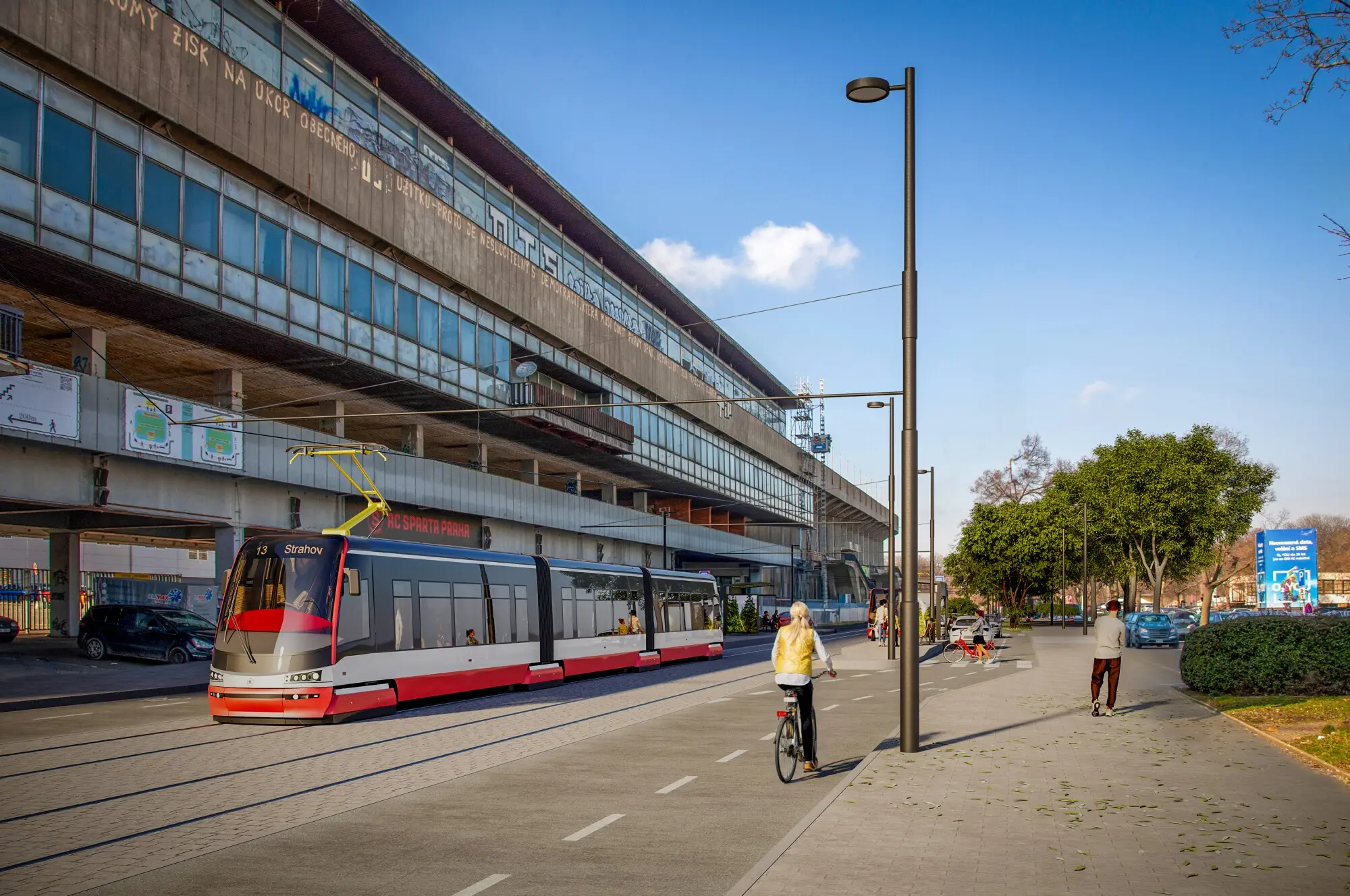 Koleje Strahov. Autor vizualizace: DPP/Atelier Onixia.