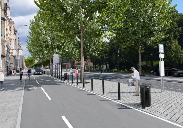 Vizualizace Klatovské třídy © město Plzeň