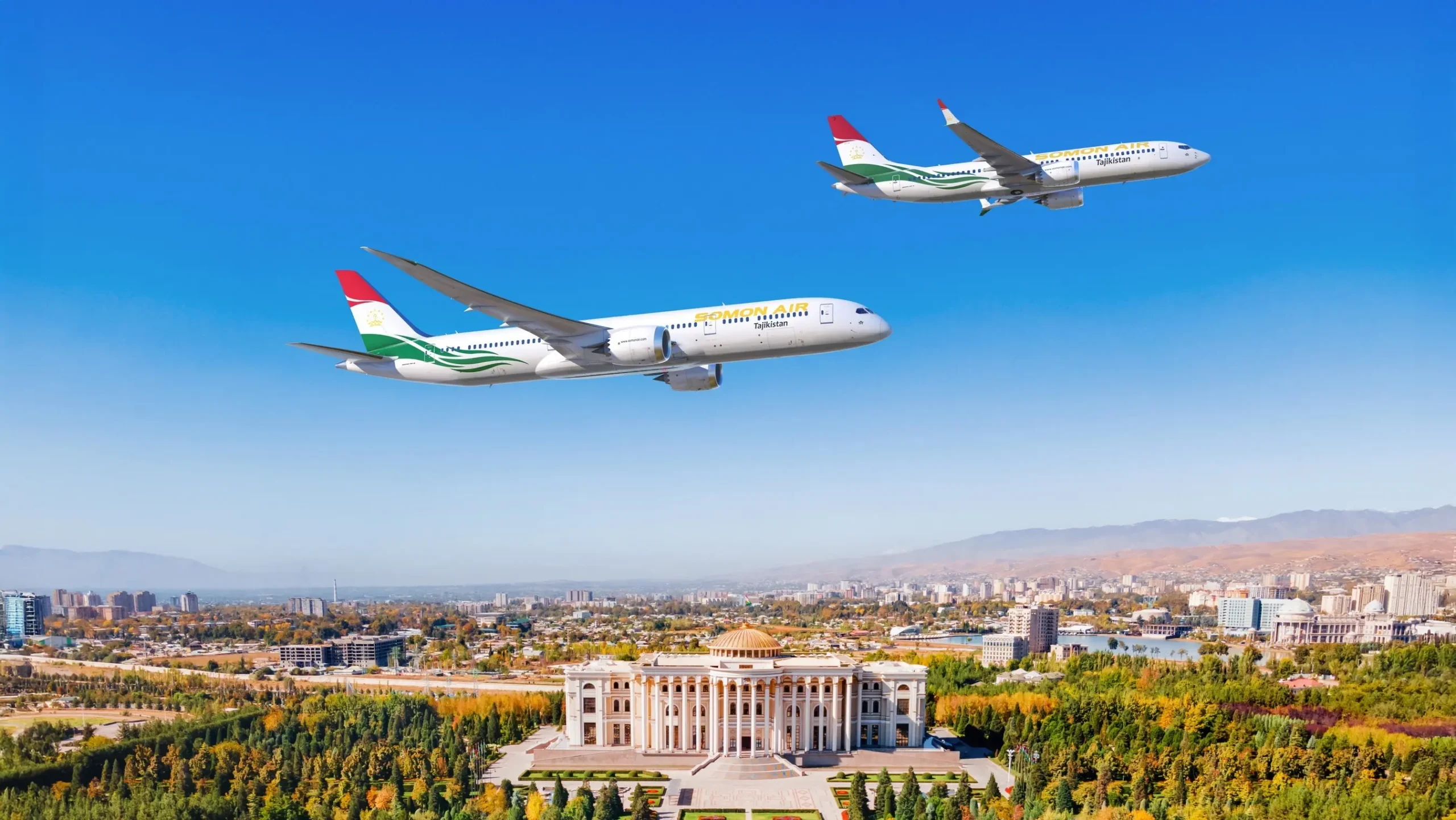 Společnost Somon Air se zavázala zadat svou historicky největší objednávku a vybrat si až 14 úsporných letadel 787 Dreamliner a 737 MAX. © Boeing