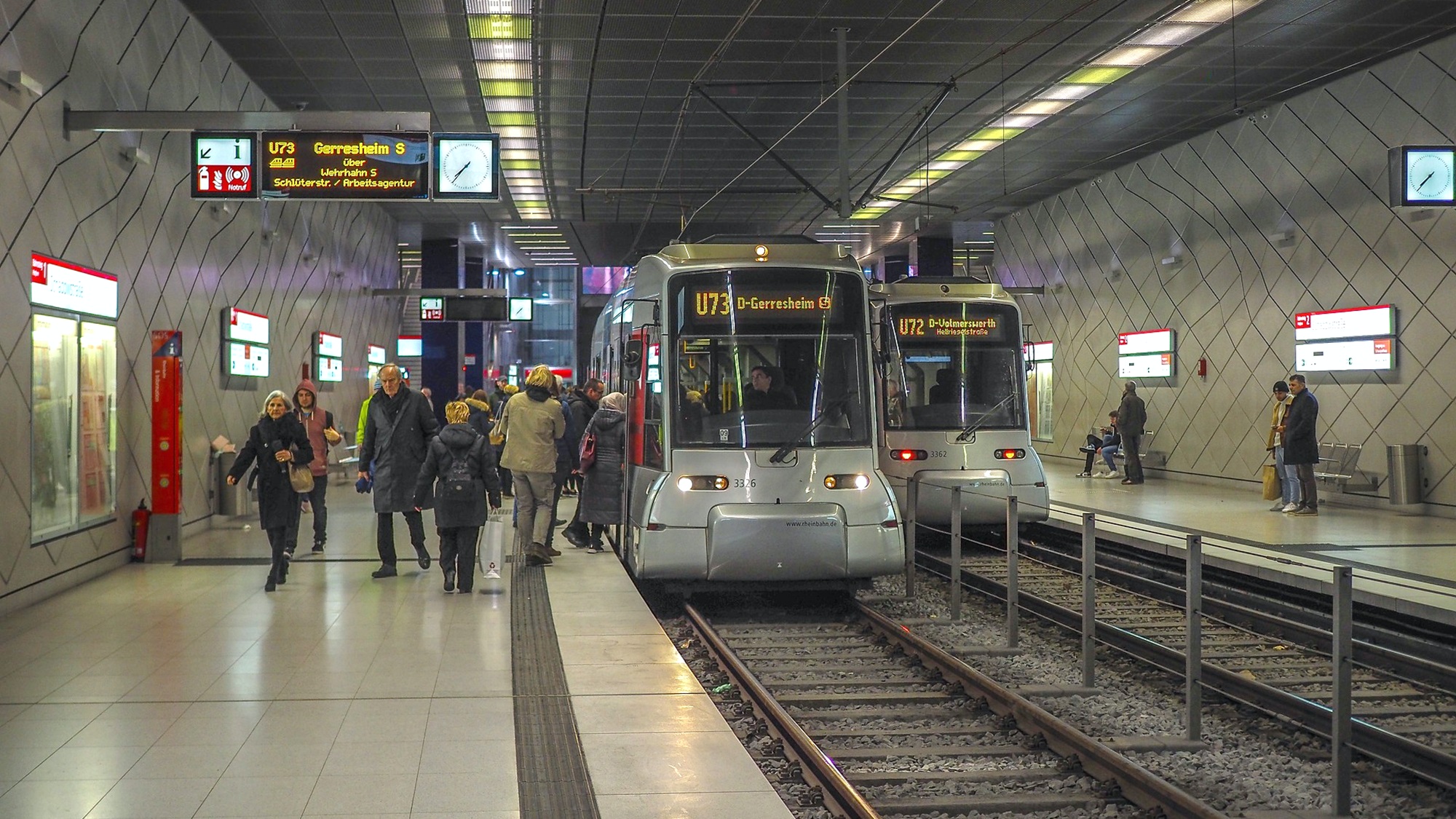 spoj U-Bahn v Duisseldorfu © Pixabay