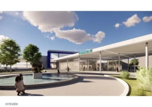 Vizualizace budoucí podoby předprostoru hlavního nádraží. Vizualizace: ateliér CASUA/ město Ostrava