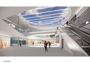 Vizualizace budoucí podoby předprostoru hlavního nádraží. Vizualizace: ateliér CASUA/ město Ostrava