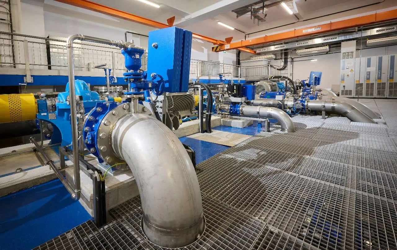 Vodní elektrárna ve vodojemu Hungerberg v obvodu Döbling © Stadt Wien/Zinner