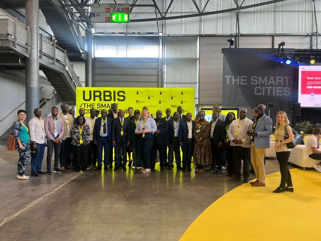 Gabonská delegace se podívala i na veletrh Urbis do Brna. Foto Velvyslanectví ĆR v Kinshase