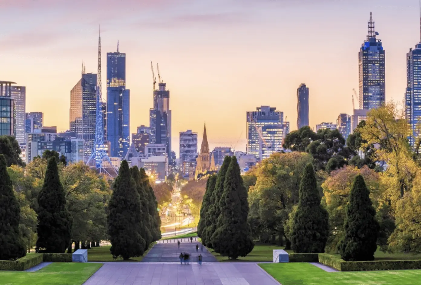 Krajina melbournského parku. Foto British Airways