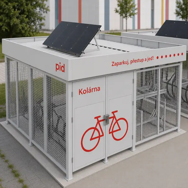 vizualizace autonomní kolárny, zdroj: IDSK