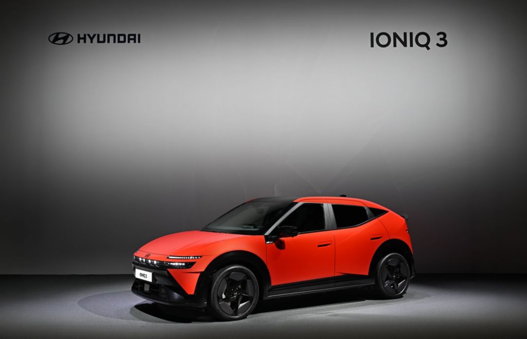 IONIQ 3, elektromobil Hyundai vyvinutý pro Evropu, vystavený na akci 2026 CEO Investor Day, foto Hyundai